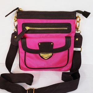 SOLD - Pink Canvas Crossbody NWOT